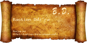 Bastien Dóra névjegykártya